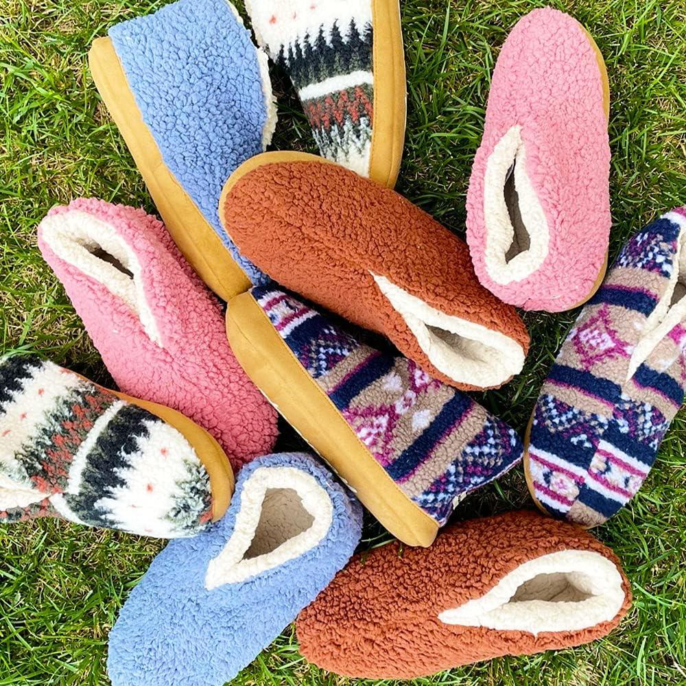 imageDearfoams womens Heritage Warm Up BootieNavy Multi Teddy