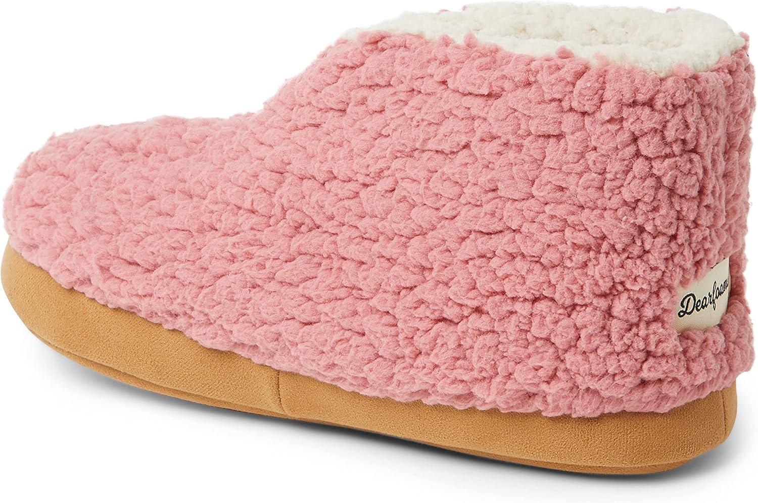 imageDearfoams womens Heritage Warm Up BootieRosewood Teddy