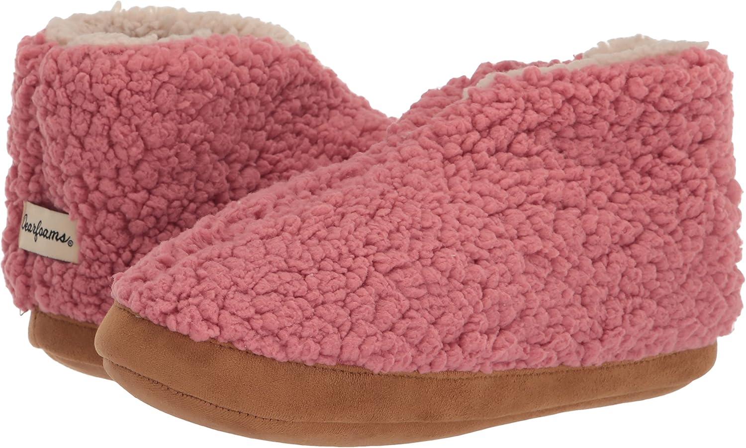 imageDearfoams womens Heritage Warm Up BootieRosewood Teddy