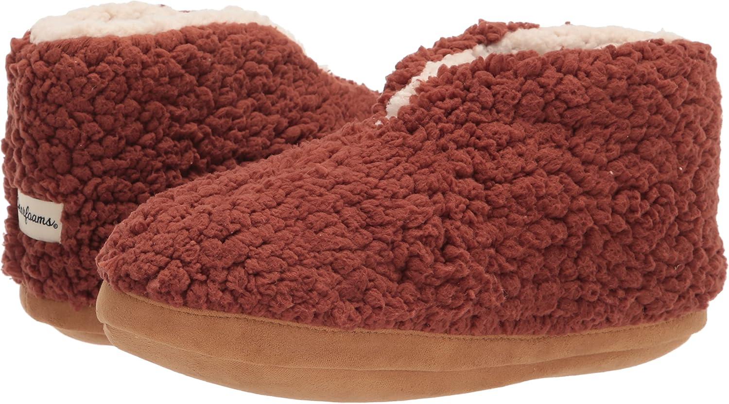 imageDearfoams womens Heritage Warm Up BootieRustic Brown Teddy