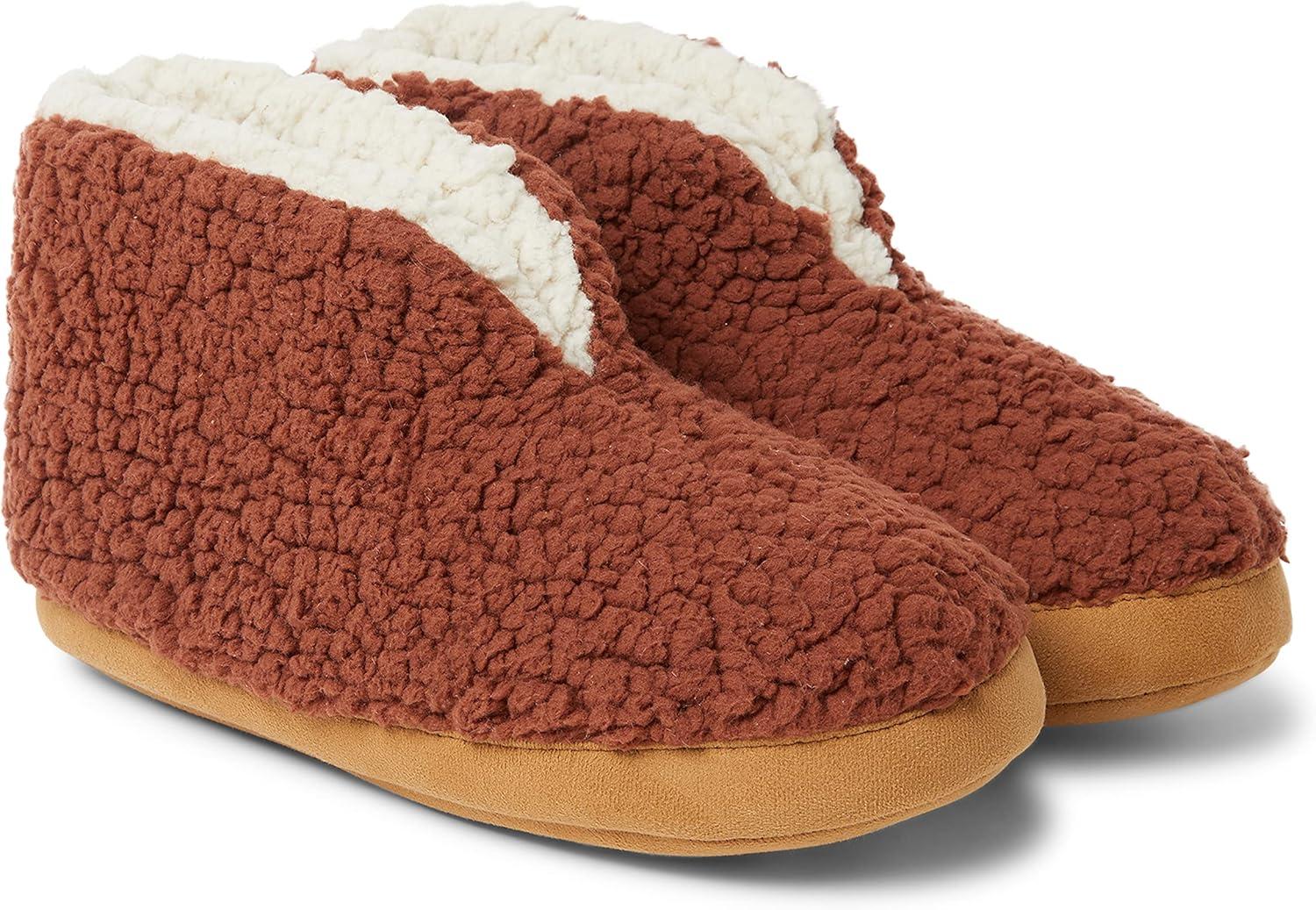 imageDearfoams womens Heritage Warm Up BootieRustic Brown Teddy