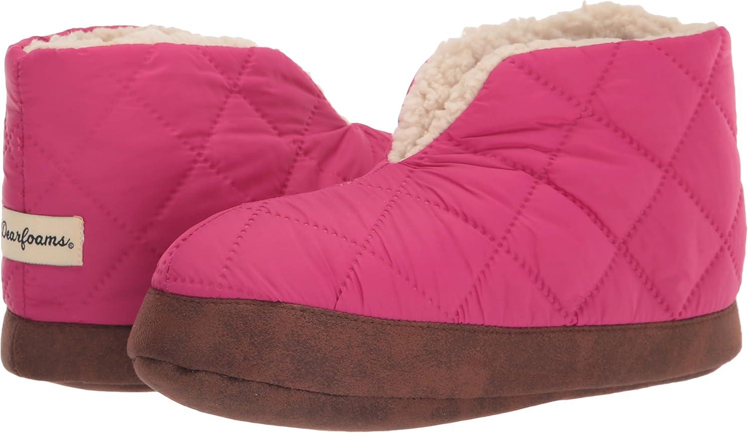 imageDearfoams womens Heritage Warm Up BootieSangria