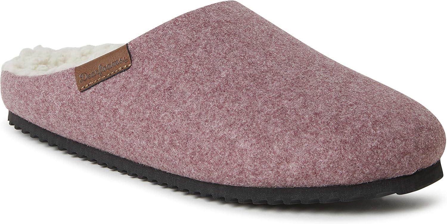imageDearfoams womens Microwool Molded Footbed ClogSlipperAubergine
