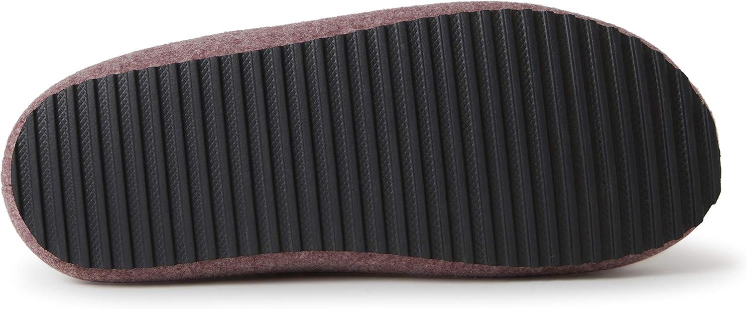 imageDearfoams womens Microwool Molded Footbed ClogSlipperAubergine