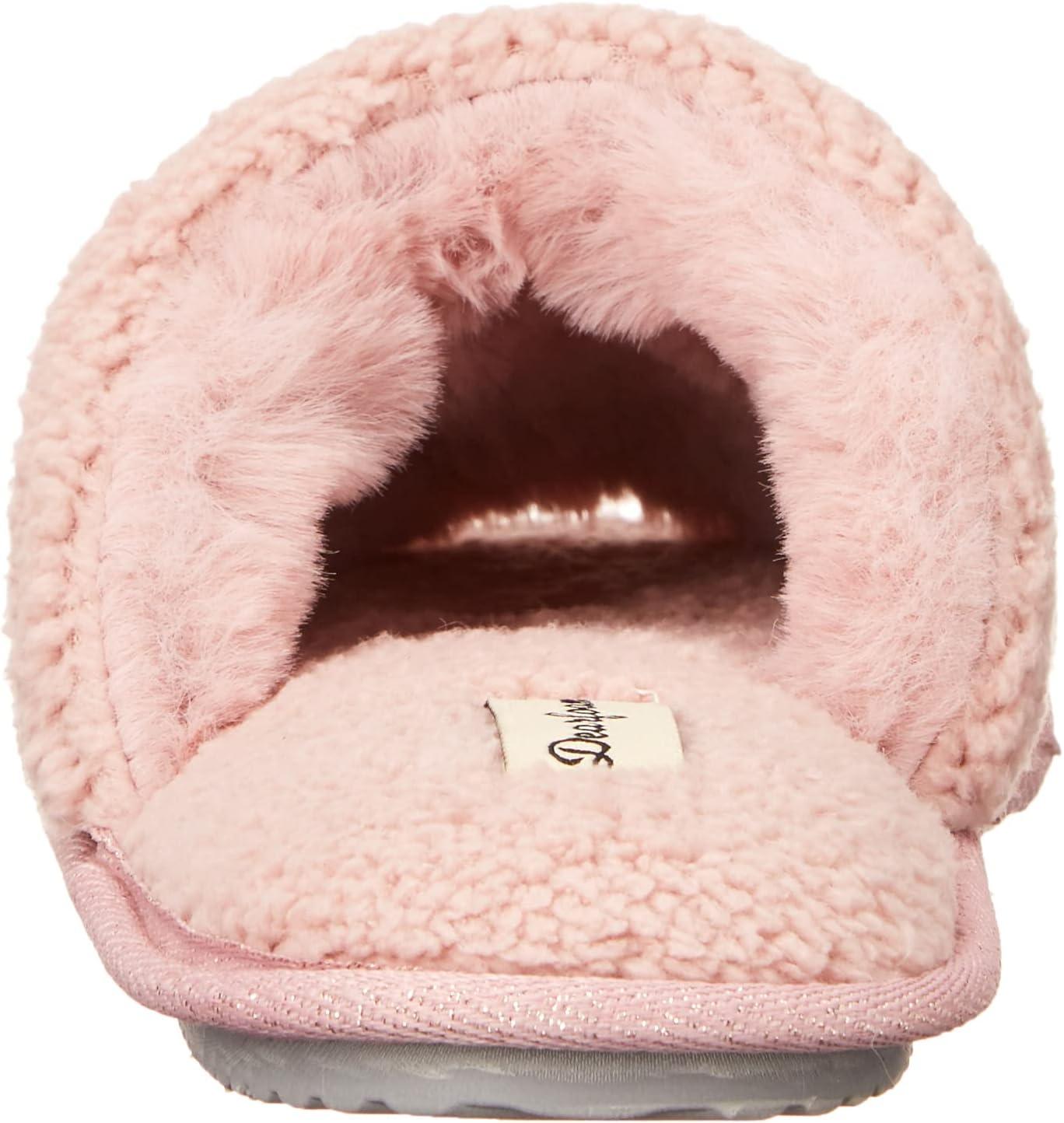 imageDearfoams womens Mom Cozy Giftable Memory Foam SlippersPale Mauve