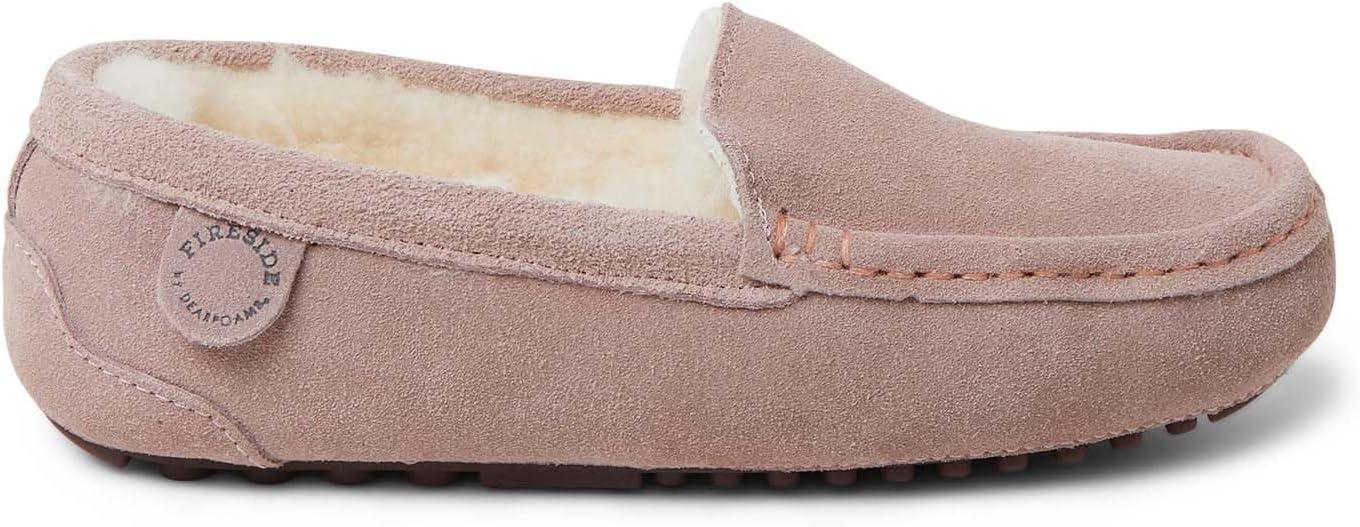 imageFireside By Dearfoams Womens Mel Shearling MoccasinDusty Pink
