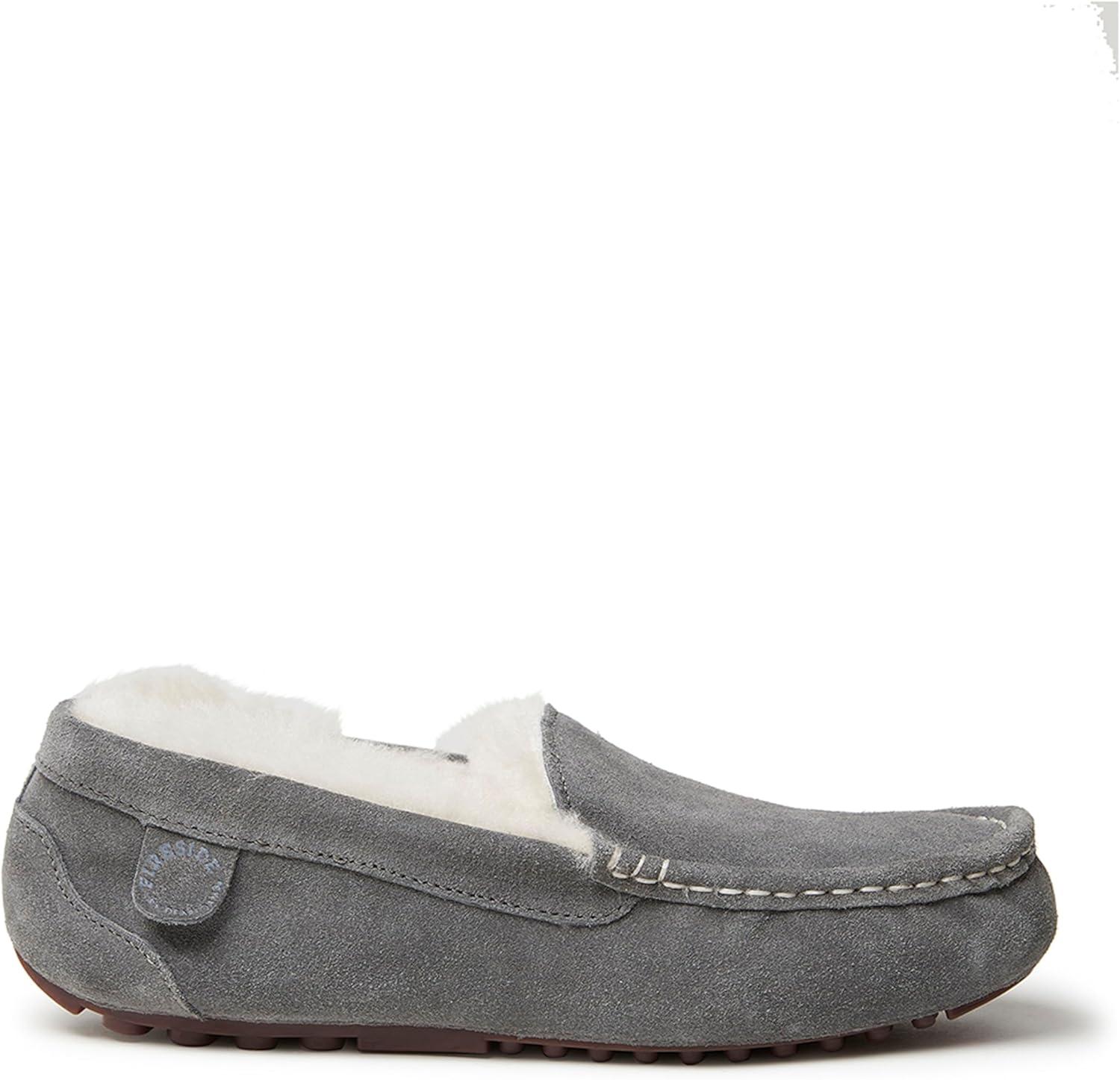 imageFireside By Dearfoams Womens Mel Shearling MoccasinGrey
