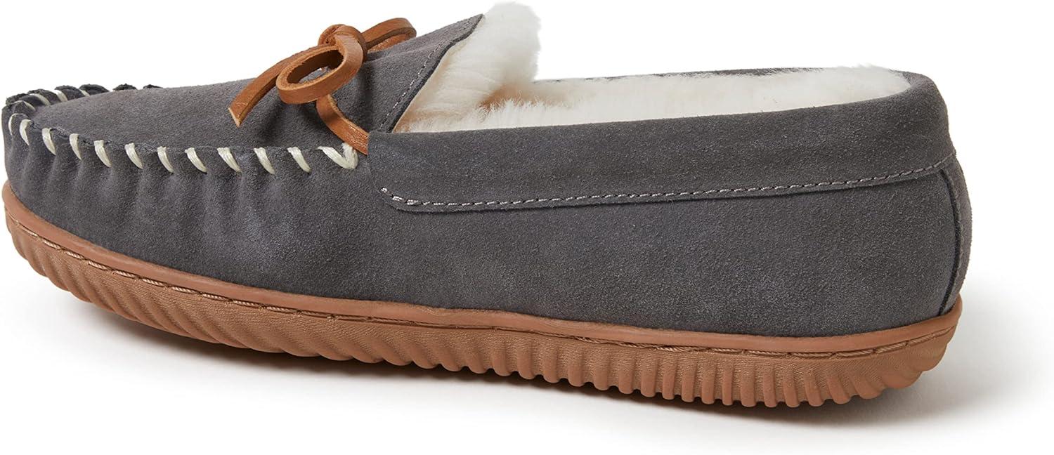 imageFireside by Dearfoams womens Alice Springs Genuine Shearling IndoorOutdoor MoccasinGrey