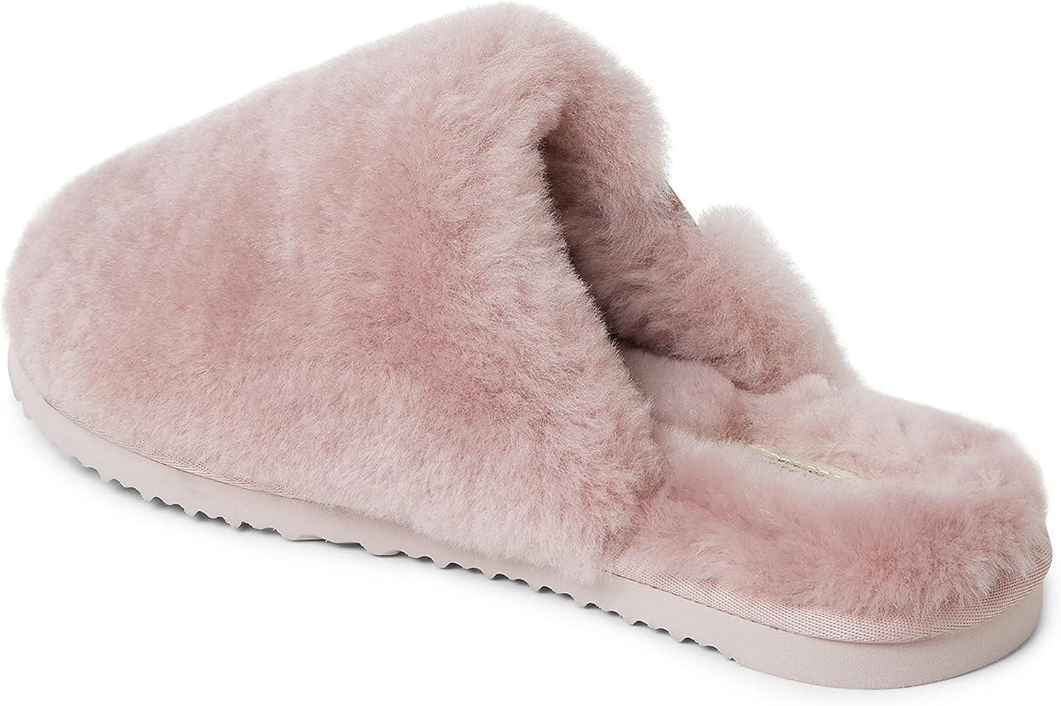 imageFireside by Dearfoams womens Shelly Beach All Over Genuine Shearling Easy onOff ScuffDusty Pink