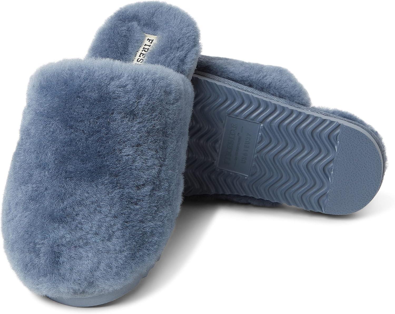 imageFireside by Dearfoams womens Shelly Beach All Over Genuine Shearling Easy onOff ScuffFlintstone