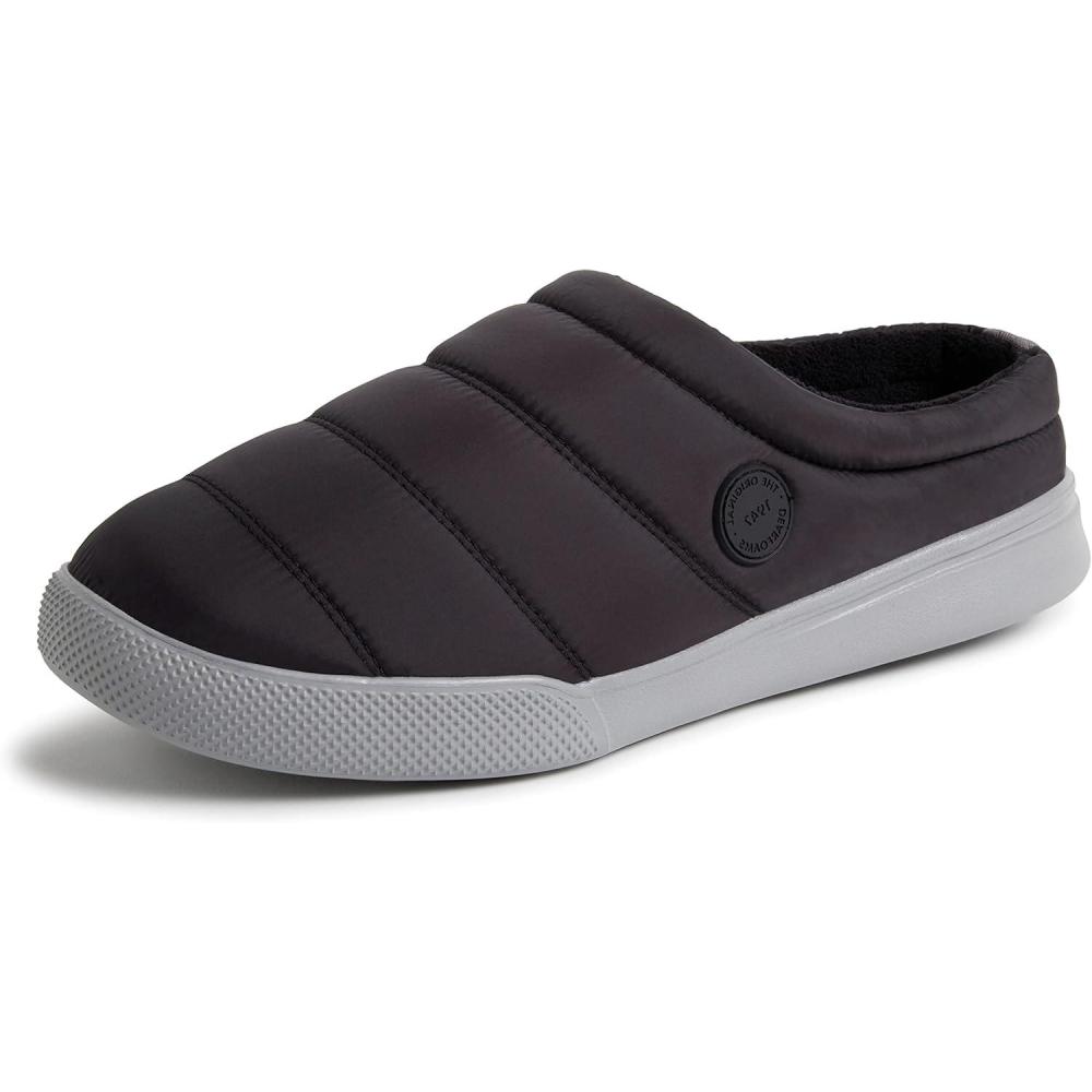 imageDearfoams Mens Andre Sport Lounge ClogBlack Solid Nylon
