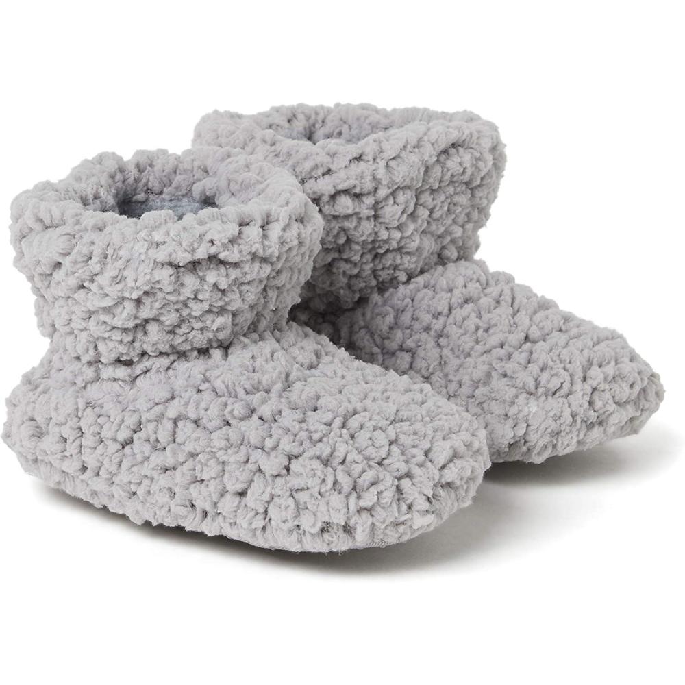 imageDearfoams UnisexChild Harley faux sherpa Bootie SlipperSleet