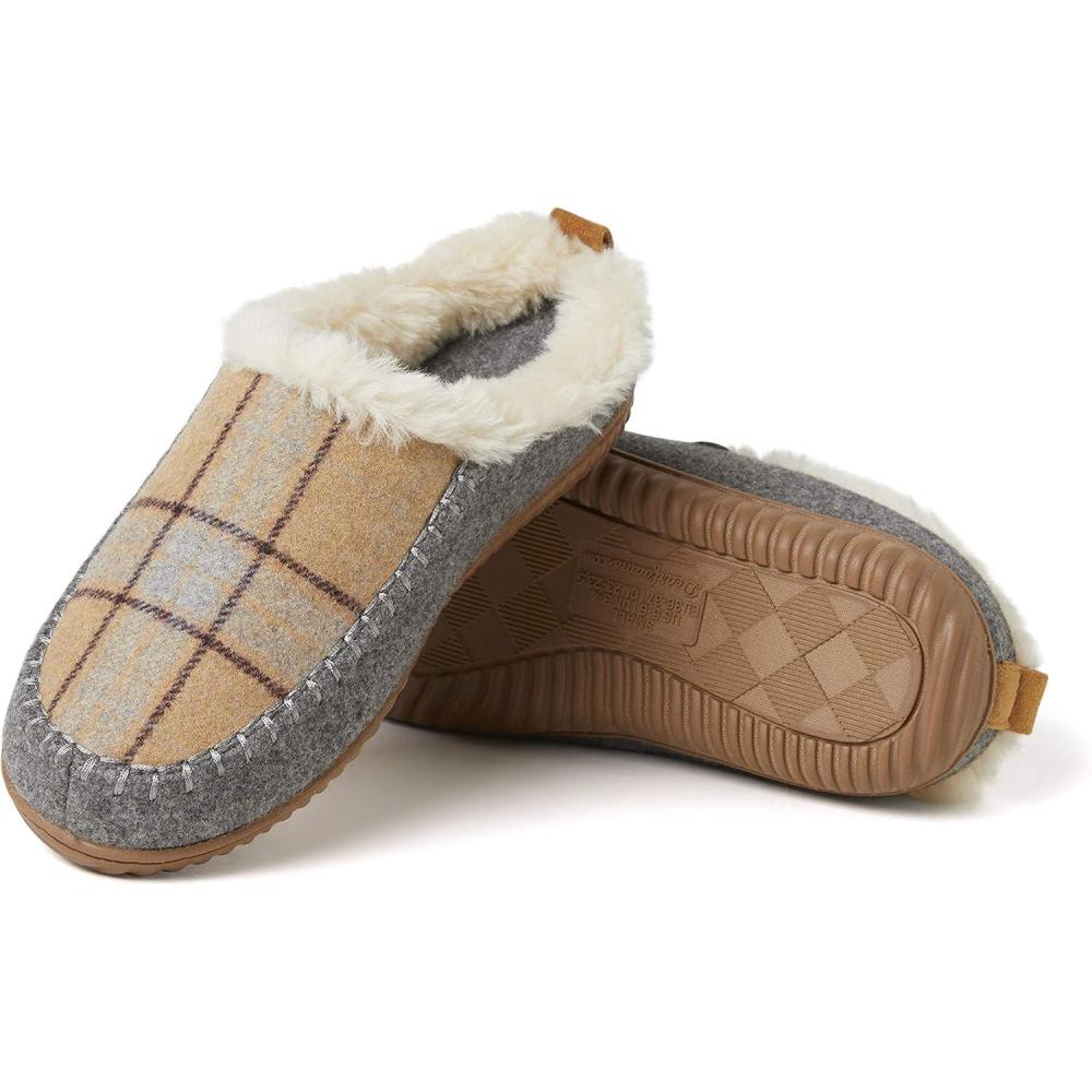imageDearfoams Womens Alpine Bern Clog SlipperNeutral Combo