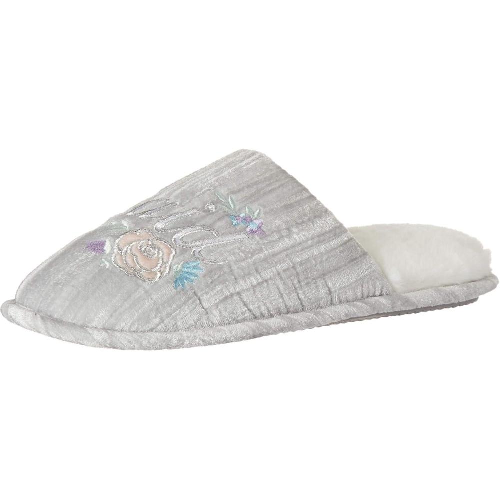 imageDearfoams Womens Giftable Novelty Bridal Wedding Closed Toe Scuff SlipperBridesmaid