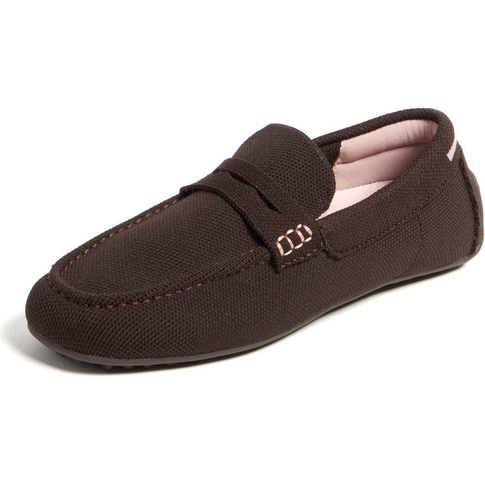 imageDearfoams Womens HazelLighweight Driving Loafer Machine Washable Comfortable ShoeCoffee