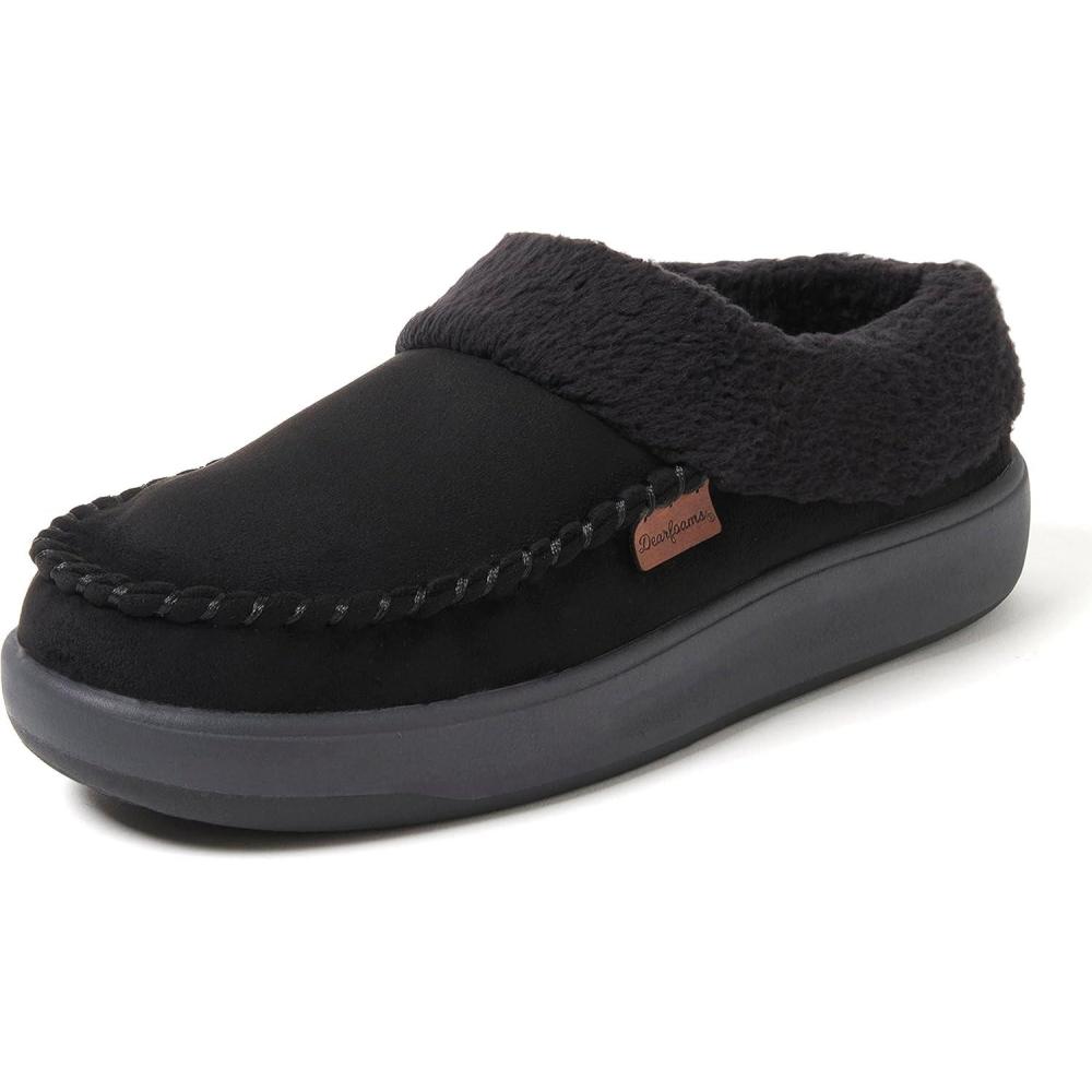 imageDearfoams Womens Maple All Day Comfort Water Resistant ClogBlack