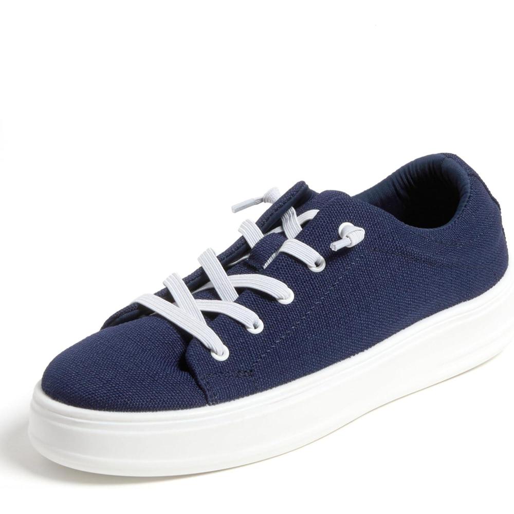imageDearfoams Womens Shoes  Mabel Lightweight Comfortable Easy Slip on Sneaker with Arch SupportNavy
