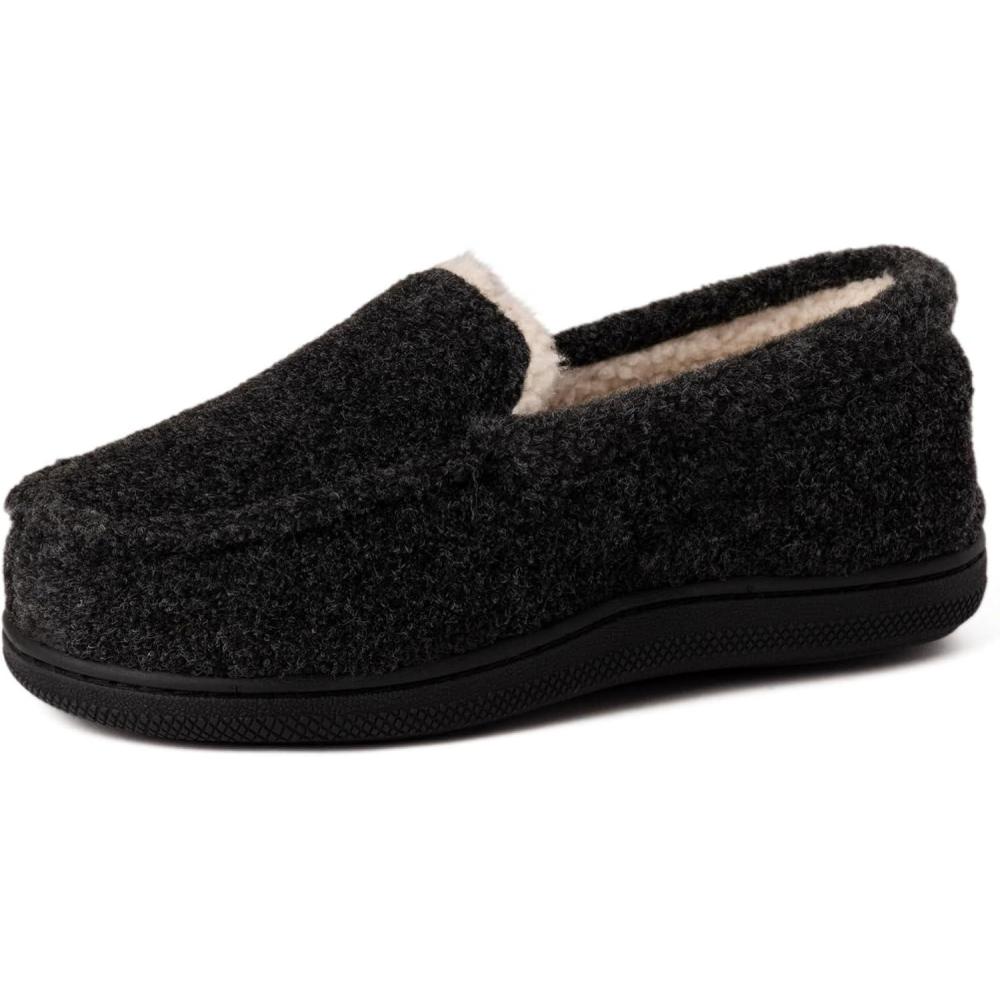 imageDearfoams unisexchild Gifts for Kids Memory Foam Cozy Amari MoccasinBlack