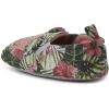 Dearfoams Baby-Girl’s Frankie Bear Closed Back Slipper(Hibuscus Print)