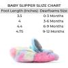 Dearfoams Easter Basket Stuffers Gifts for Kids Family Matching Fuzzy Bunny Slippers(Infant Bunny)