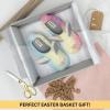 Dearfoams Easter Basket Stuffers Gifts for Kids Family Matching Fuzzy Bunny Slippers(Kids Bunny)