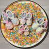 Dearfoams Easter Basket Stuffers Gifts for Kids Family Matching Fuzzy Bunny Slippers(Kids Bunny)