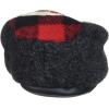 Dearfoams Kids’ Hunter Felted Plaid Moccasin Slipper(Black)