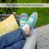 Dearfoams Matching Family Indoor/Outdoor Summer Camping Slide Slipper(Green)