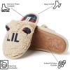 Dearfoams Matching Family Toddler Lil Bear and Baby Bear Retired Colors Slipper(Lil Bear Cream)