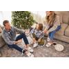 Dearfoams Matching Family Toddler Lil Bear and Baby Bear Retired Colors Slipper(Lil Bear White)