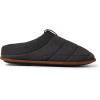 Dearfoams Men’s Ashton Quilted Memory Foam Jersey Clog Slipper(Black)