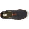 Dearfoams Men’s Ashton Quilted Memory Foam Jersey Clog Slipper(Black)