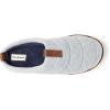 Dearfoams Men’s Ashton Quilted Memory Foam Jersey Clog Slipper(Light Heather Grey)