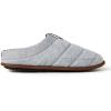 Dearfoams Men’s Ashton Quilted Memory Foam Jersey Clog Slipper(Light Heather Grey)