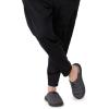 Dearfoams Men’s Austin Quilted Memory Foam Sweatshirt Scuff Slipper(Black)