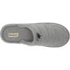 Dearfoams Men’s Austin Quilted Memory Foam Sweatshirt Scuff Slipper(Light Heather Grey)