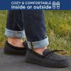 Dearfoams Men’s Breathable Perforted Microsuede Clog Slipper(Coffee)