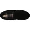 Dearfoams Men’s Cordurory Moccasin Slip-On Loafer(Black)