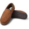 Dearfoams Men’s Cordurory Moccasin Slip-On Loafer(Chestnut)