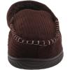 Dearfoams Men’s Cordurory Moccasin Slip-On Loafer(Coffee)