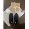 Dearfoams Men’s Eli Microfiber Indoor/Outdoor with Whipstitch Detail Suede Moccasin Slipper(Black)
