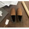 Dearfoams Men’s Eli Microfiber Indoor/Outdoor with Whipstitch Detail Suede Moccasin Slipper(Chestnut)
