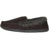 Dearfoams Men’s Microfiber Suede Moc With Memory Foam Moccasin(Coffee)