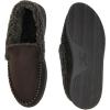 Dearfoams Men’s Microfiber Suede Moc With Memory Foam Moccasin(Coffee)