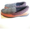Dearfoams Men’s Microfiber Suede Moc with Memory Foam Moccasin Brown Plaid Large 11-12