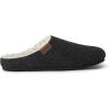 Dearfoams Men’s Microwool Clog with Molded Footbed Slipper(Black)