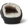 Dearfoams Men’s Microwool Clog with Molded Footbed Slipper(Black)