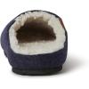Dearfoams Men’s Microwool Clog with Molded Footbed Slipper(Navy)