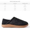 Dearfoams Men’s River Nylon Closed Back Indoor/Outdoor Memory Foam Energy Return Slipper(Black)