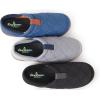 Dearfoams Men’s River Nylon Closed Back Indoor/Outdoor Memory Foam Energy Return Slipper(Medium Grey)